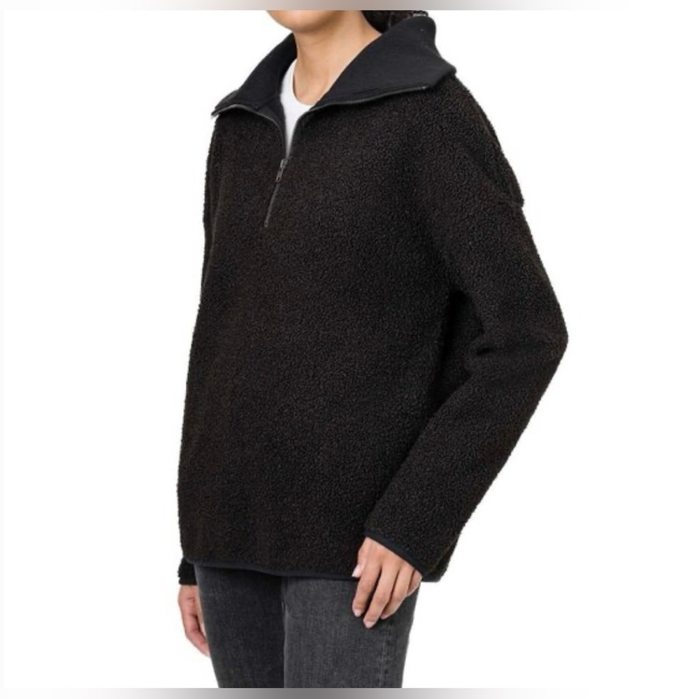 Elle Women's Black Zip-Up Jacket/ size Medium - Picture 6 of 11